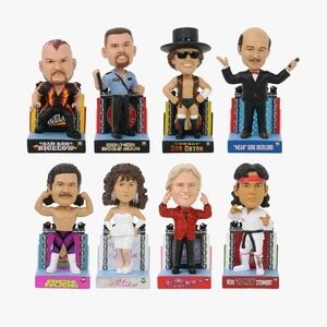 1980s Wrestling Mini Commerative Bobblehead Set FOCO